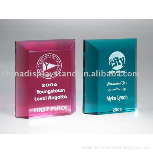 Small Color Rectangle Acrylic Award